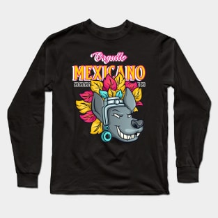 Mexicano Mexican Mexico Aztec Mexican Pride Long Sleeve T-Shirt